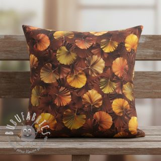 Tessuto decorativo VELVET Ginko Biloba Leaf