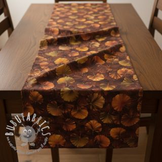 Tessuto decorativo VELVET Ginko Biloba Leaf