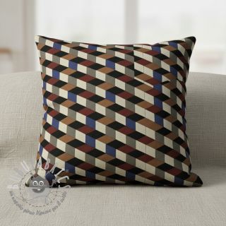 Tessuto decorativo Linenlook premium Cube Illusion Art