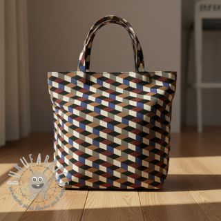 Tessuto decorativo Linenlook premium Cube Illusion Art