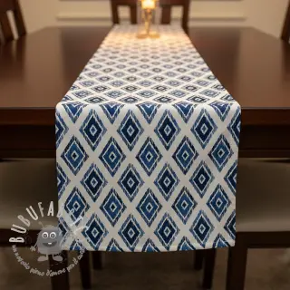 Tessuto decorativo premium Rhombus navy