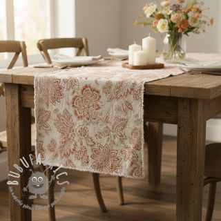 Tessuto decorativo Ceylan terracotta