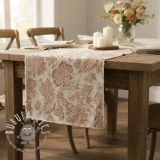 Tessuto decorativo Ceylan terracotta