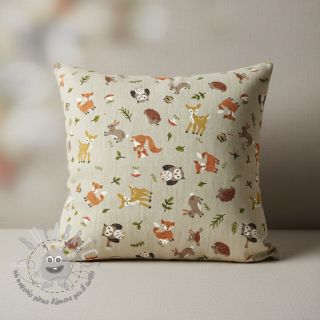 Tessuto decorativo Linenlook premium Forest Friend Animal