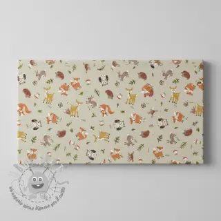 Tessuto decorativo Linenlook premium Forest Friend Animal