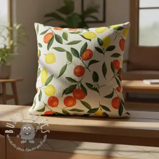 Tessuto decorativo con trattamento al teflon Citrus Fruit