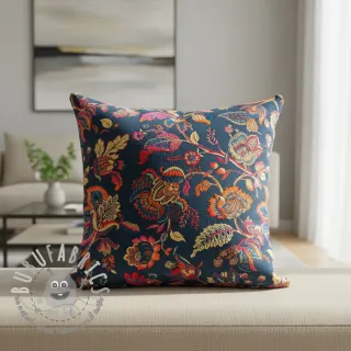 Tessuto decorativo jacquard Inaya bleu