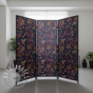 Tessuto decorativo jacquard Inaya bleu