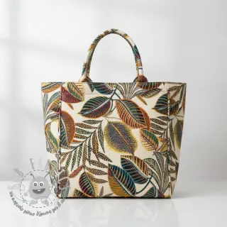 Tessuto decorativo jacquard Cacao allover multico