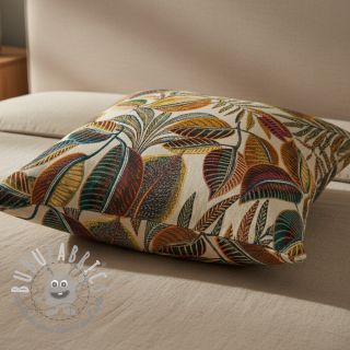 Tessuto decorativo jacquard Cacao allover multico