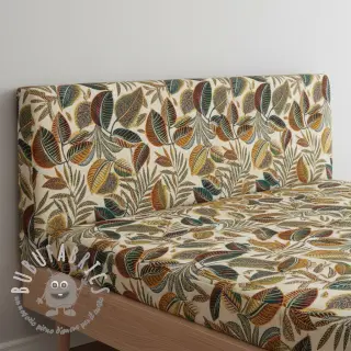 Tessuto decorativo jacquard Cacao allover multico