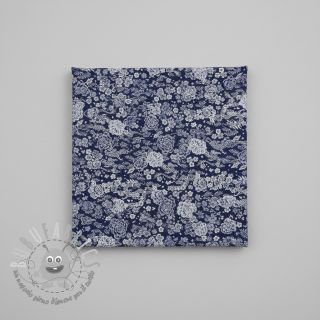 Tessuto decorativo jacquard Draco indigo