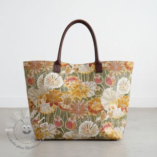 Tessuto decorativo jacquard Opium allover kaki