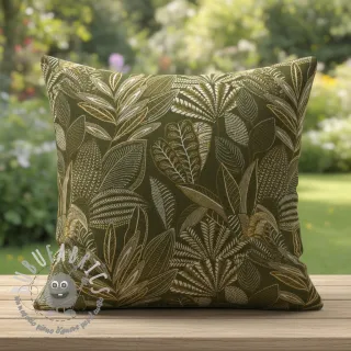 Tessuto decorativo jacquard Legende kaki