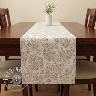 Tessuto decorativo jacquard Jacobean lin