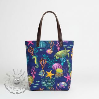 Tessuto decorativo premium Underwater sea life digital print
