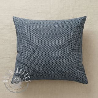 Tessuto decorativo DOBBY Coloured Dot navy blue