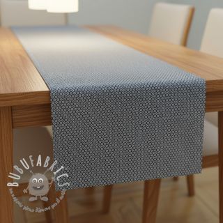 Tessuto decorativo DOBBY Coloured Dot navy blue