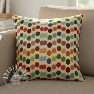 Tessuto decorativo GOBELIN PREMIUM Graphic Dots Wave