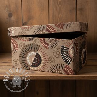 Tessuto decorativo jacquard Mandala Circle Sun