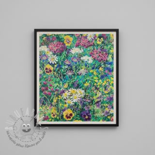 Tessuto decorativo premium Spring Flower Garden digital print