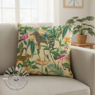 Tessuto decorativo premium Tropical Jungle Dream digital print