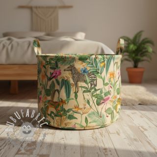 Tessuto decorativo premium Tropical Jungle Dream digital print