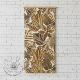 Tessuto decorativo premium Leaf Embroidery digital print