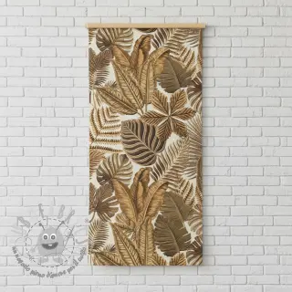 Tessuto decorativo premium Leaf Embroidery digital print