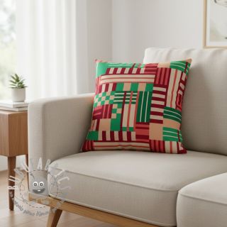 Tessuto decorativo premium Graphic Block Line digital print