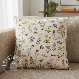 Tessuto decorativo Linenlook Spring Doodle Time