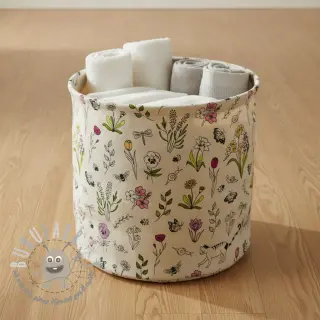 Tessuto decorativo Linenlook Spring Doodle Time