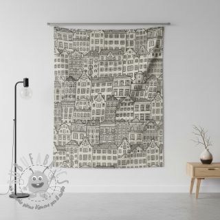 Tessuto decorativo Linenlook Townhouse Fine Line