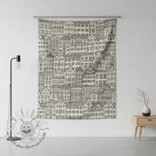 Tessuto decorativo Linenlook Townhouse Fine Line