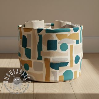 Tessuto decorativo Linenlook Abstract Form Fusion