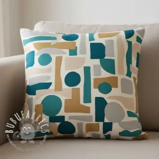Tessuto decorativo Linenlook Abstract Form Fusion