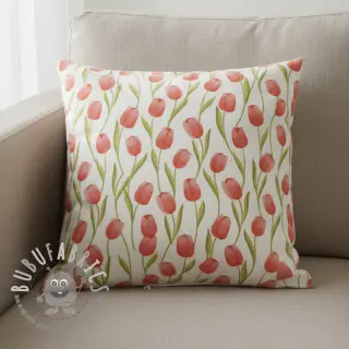 Tessuto decorativo premium Hand Drawn Tulip