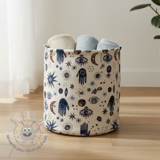 Tessuto decorativo jacquard Namaste allover blanc