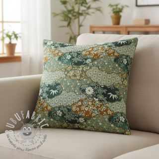 Tessuto decorativo jacquard Nuage allover kaki