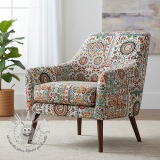 Tessuto decorativo jacquard Ethnic multico