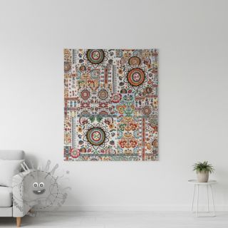 Tessuto decorativo jacquard Ethnic multico