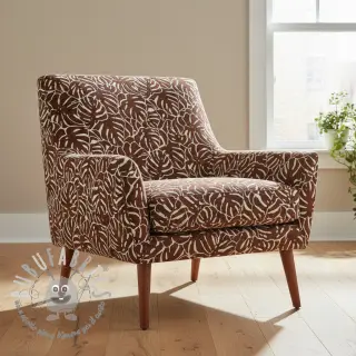 Tessuto decorativo jacquard Anthéa terracotta