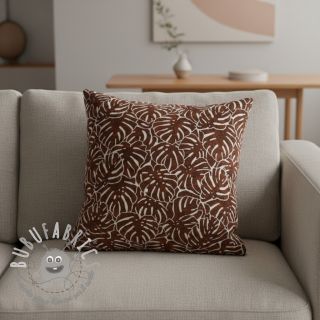 Tessuto decorativo jacquard Anthéa terracotta