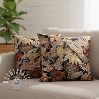 Tessuto decorativo jacquard Mayorque noir