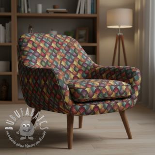 Tessuto decorativo GOBELIN PREMIUM Graphic Wave Scale