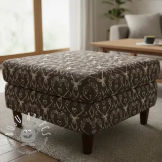Tessuto decorativo jacquard DOUBLE FACE Landhaus Deer Heart taupe