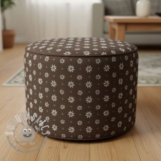 Tessuto decorativo jacquard DOUBLE FACE Landhaus Edelweiss taupe