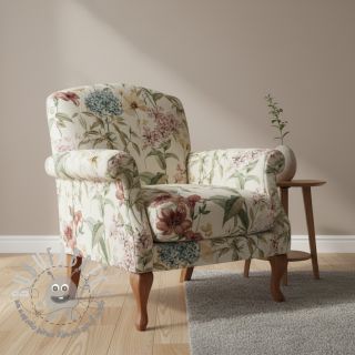 Tessuto decorativo Linenlook premium Flower Dreamy Field digital print