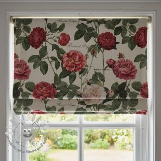 Tessuto decorativo Linenlook premium Vintage Rose Garden digital print