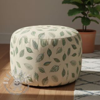 Tessuto decorativo Handpainted Leaf Art digital print